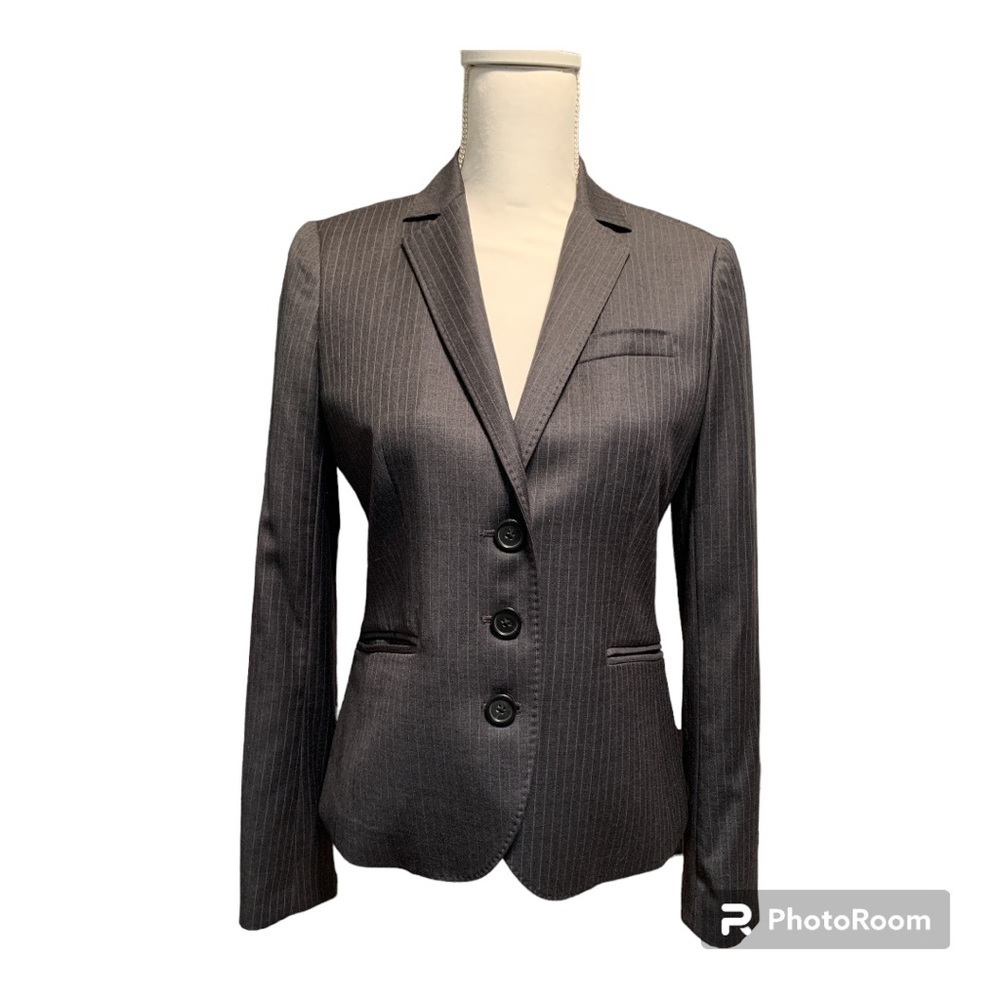 J.Crew Wool Pinstripped Blazer Ladies Size 8